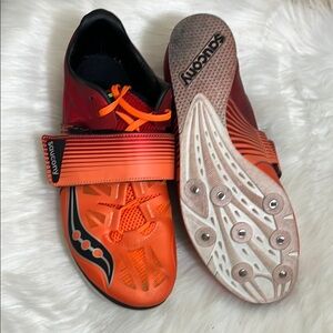 Saucony Soarin Vibrant Orange Running Track Shoes